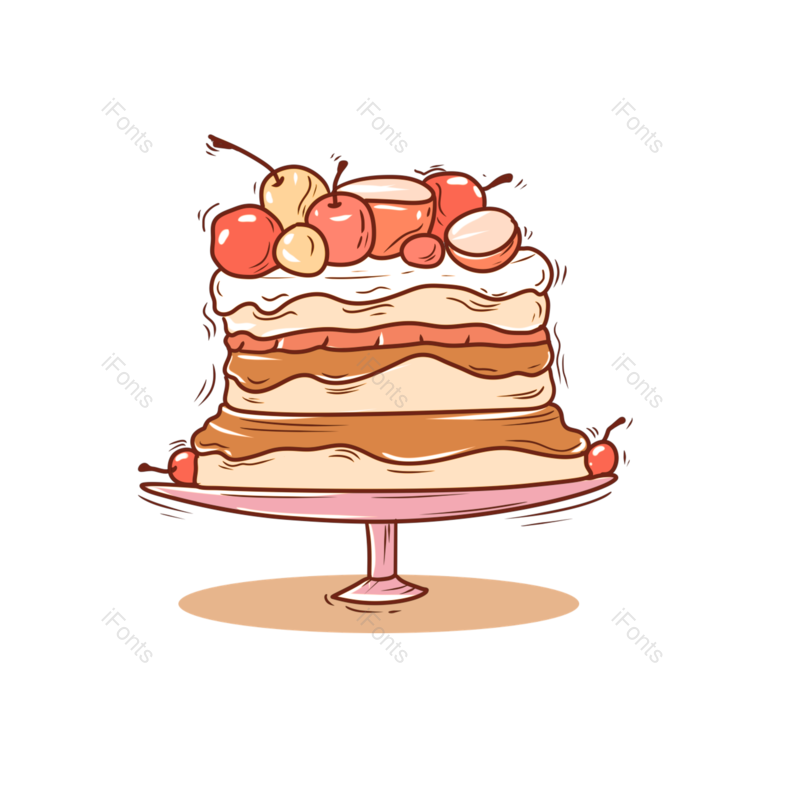 素材图片,美食元素,生日PNG,生日蛋糕免抠素材